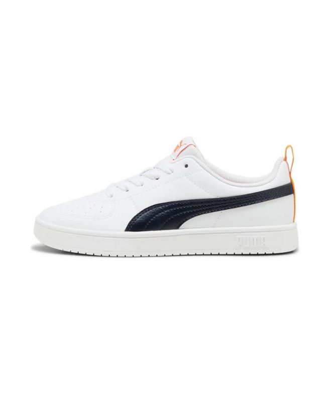 Zapatillas Puma Rickie Infantil Blanco/Nuevo Azul Marino/Amapola Oscura