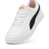 Sapatilhas Puma Rickie Infantil Branco/Novo Azul Marinho/Amapola Escura