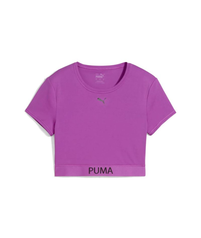 Camiseta de Fitness Puma W Strong Tee Mujer Baya silvestre