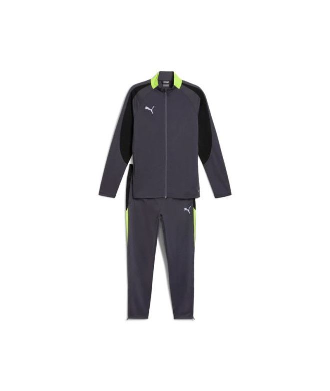 Chándal de Fútbol Puma Individualliga Tracksuit Hombre Alerta Gris/Amarilla Galáctica