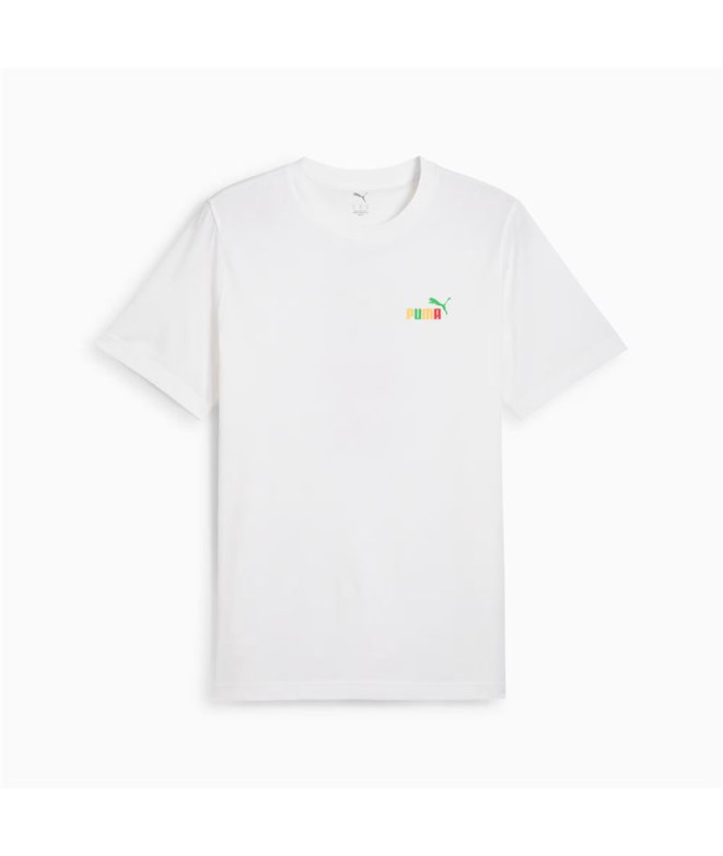 Camiseta Puma Graphics Back Tee Hombre Blanco
