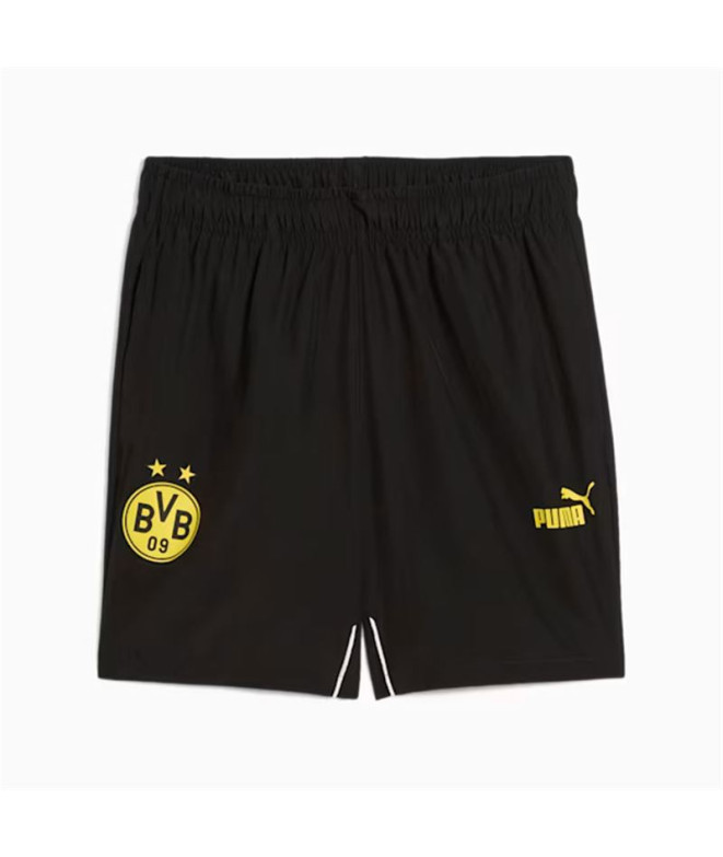 Pantalón de Fútbol Puma Bvb Ftblarchive Hombre Negro/Amarillo