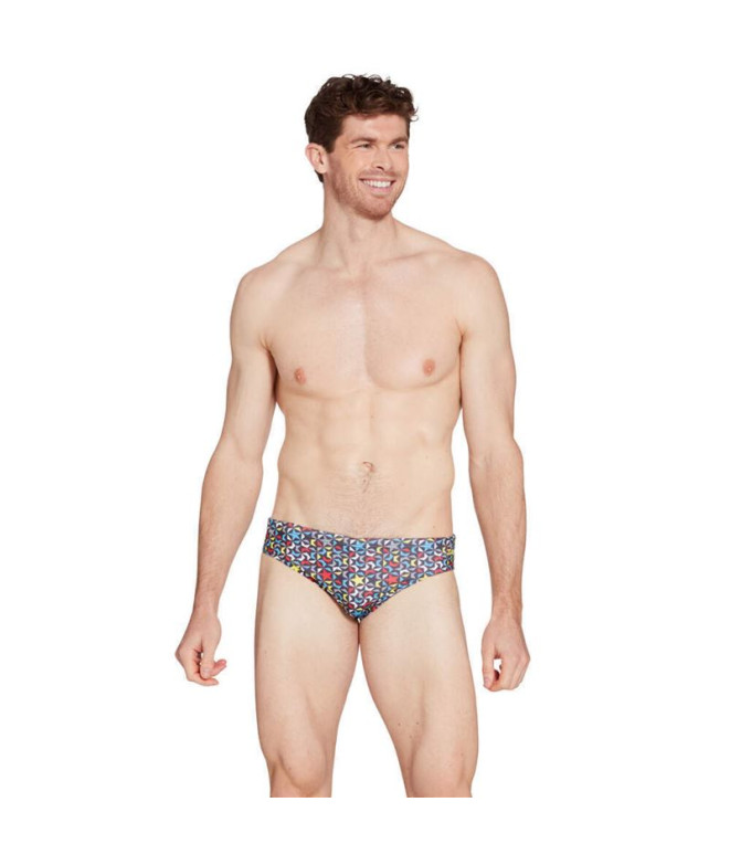 Bañador de Natación Zoggs Printed Brief 6,5 E+ Hombre Supernova