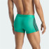Slip adidas Trunk Low Rise Active Flex Cotton Homme Noir/Vert