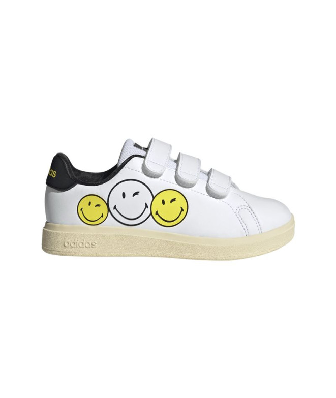 Chaussures adidas Advantage Smiley Cf Enfant Blanc