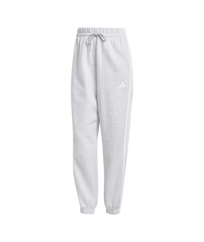Pantalones adidas 3 Bandas Fl Mujer Gris/Blanco