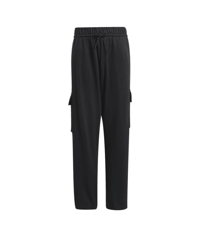 Pantalones adidas Jg Lin French Terry Niña Negro/Blanco