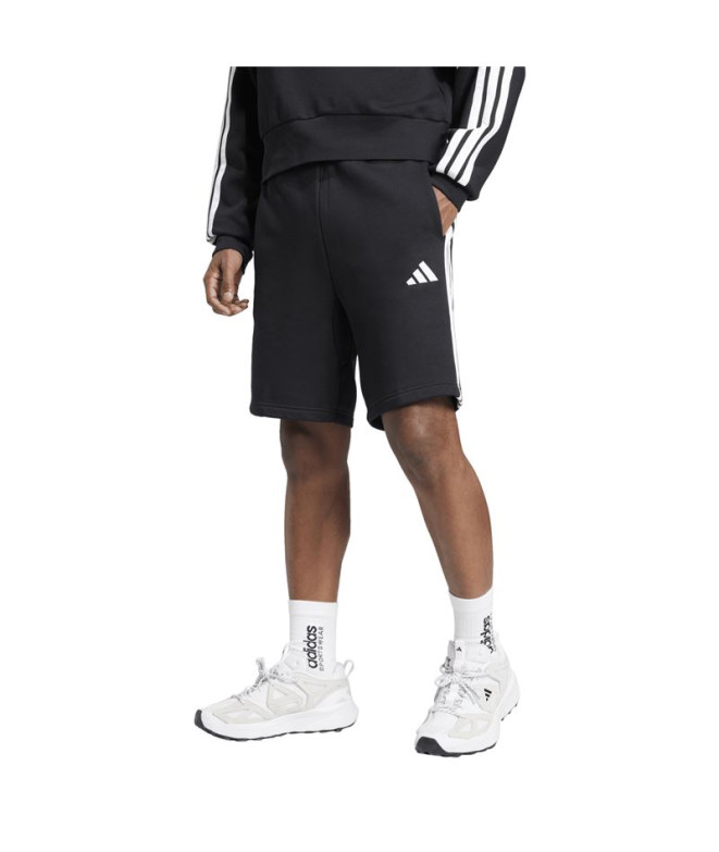 Pantalons adidas 3 Bandes Fl Sho Homme Noir/Blanc