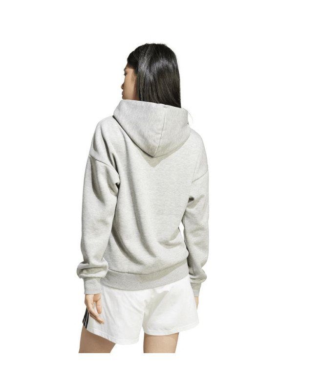 Sweat adidas Lin Fl Hd Femme Gris/Noir