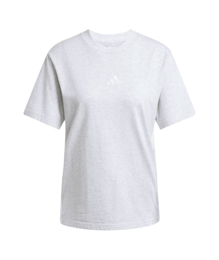 Camiseta adidas 3 Bandas Sj Mujer Gris/Blanco