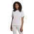 Camiseta adidas 3 Bandas Sj Mulher Cinza/Branco