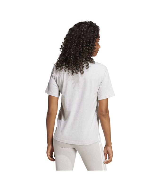 T-shirt adidas 3 Bandes Sj Femme Gris/Blanc