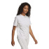 Camiseta adidas 3 Bandas Sj Mulher Cinza/Branco