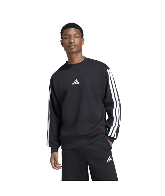 Moletom adidas 3 Bandas Fl Swt Homem Preto/Branco
