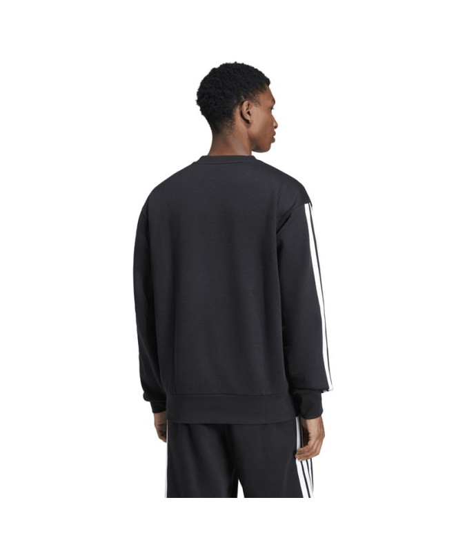 Sweat adidas 3 Bandes Fl Swt Homme Noir/Blanc