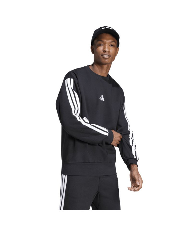 Moletom adidas 3 Bandas Fl Swt Homem Preto/Branco