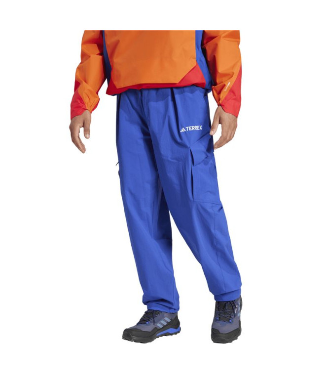 Pantalones de Montaña adidas Cargo Hombre Azul