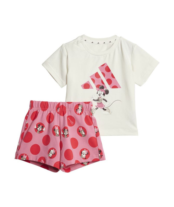 Conjunto adidas I Dy Mi Set Bebés Blanco roto / Fusión rosa / Rubí puro