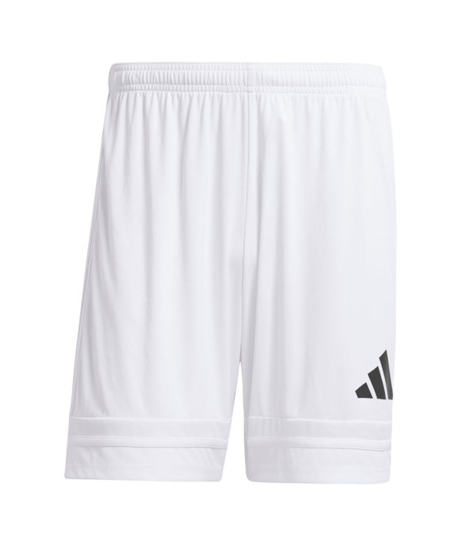 Pantalones de Fútbol adidas Squadra25 Sho Hombre Blanco/Negro