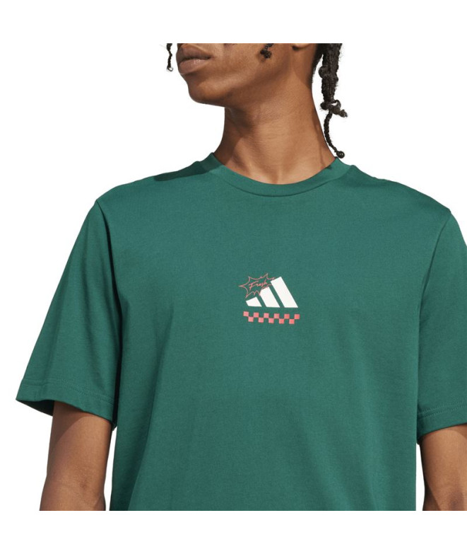 T-shirt adidas Pizza Homme Vert collégial