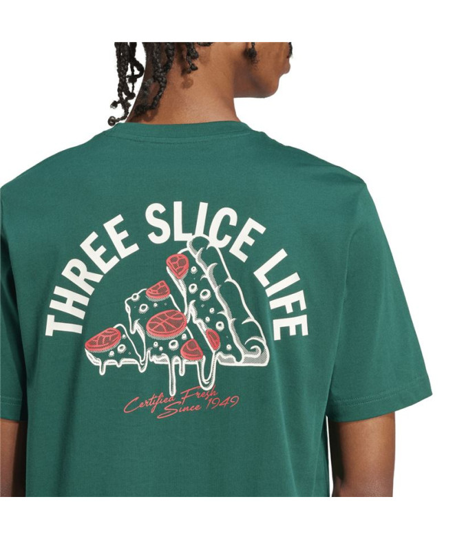 T-shirt adidas Pizza Homme Vert collégial