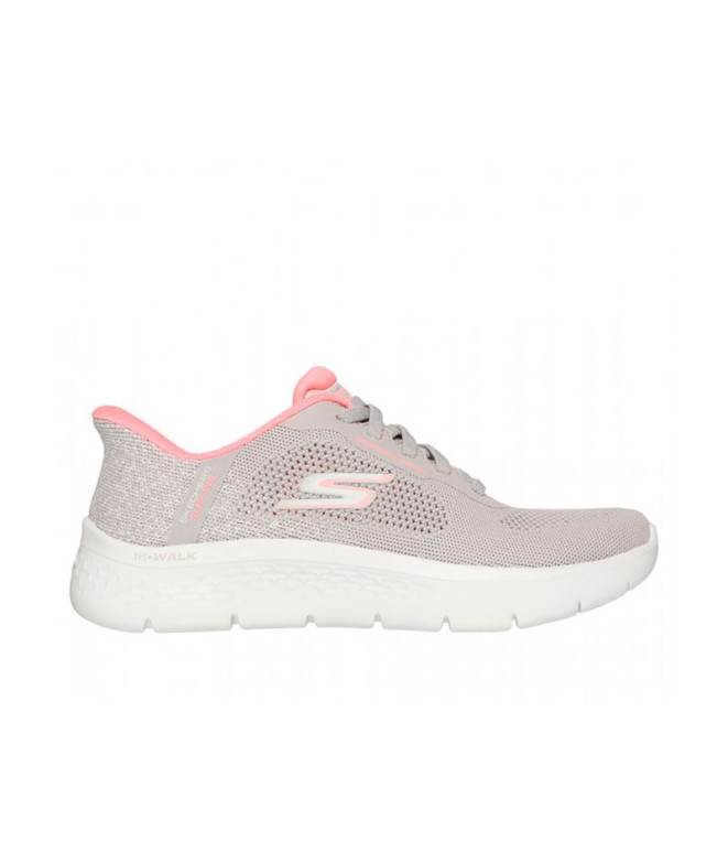 Zapatillas Skechers Go Walk Flex Mujer Beige