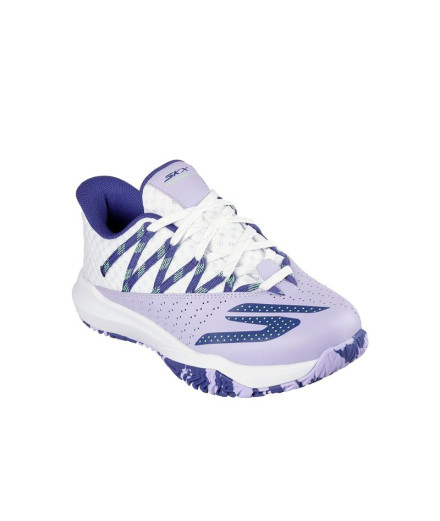 Chaussures de Pádel Skechers Viper Court Femme Blanc/Violet 2