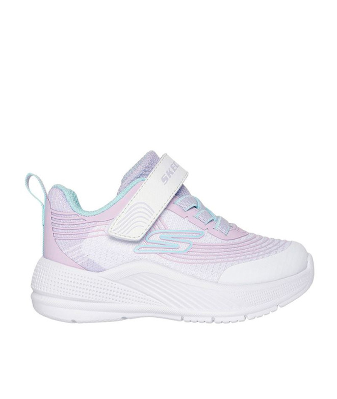 Zapatillas Skechers Microspec Advance Niña Blanco/Morado