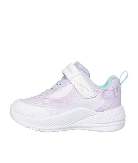 Chaussures Skechers Microspec Advance Fille Blanc/Violet 2