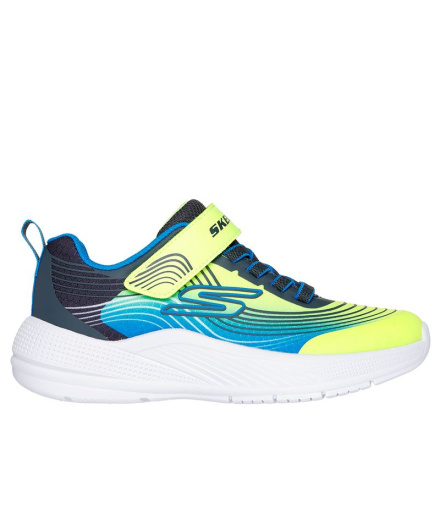 Chaussures Skechers Microspec Advance Enfant Jaune/Bleu