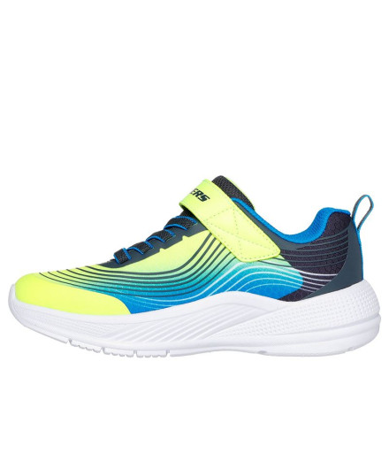 Chaussures Skechers Microspec Advance Enfant Jaune/Bleu 2