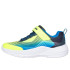 Chaussures Skechers Microspec Advance Enfant Jaune/Bleu