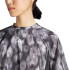 Camiseta de Fitness adidas Train Essentials Aop Flower Tie-Dye Mulher Preto