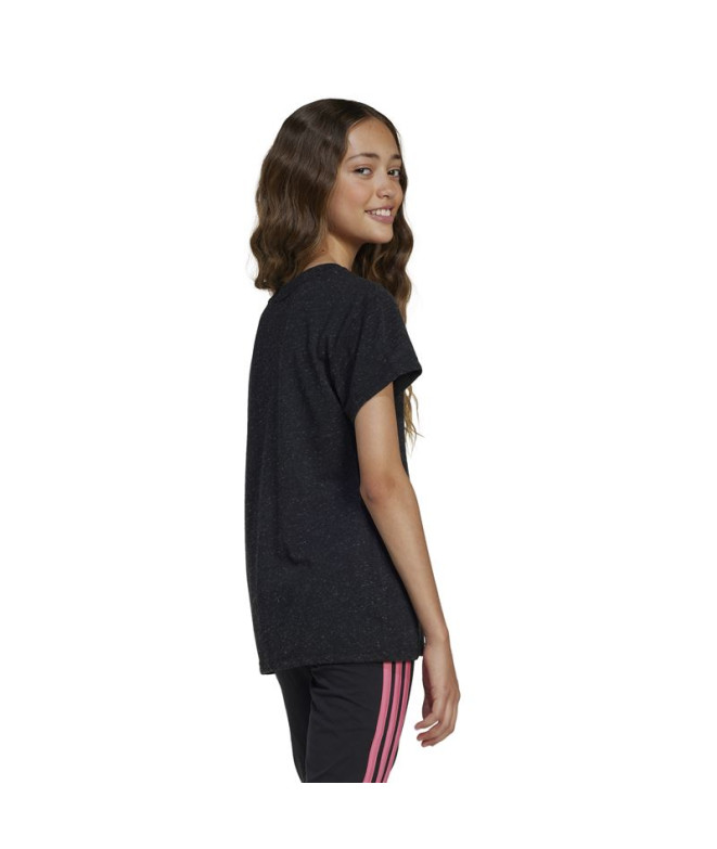 Camiseta adidas Jg Bl Win Niña Negro/Blanco