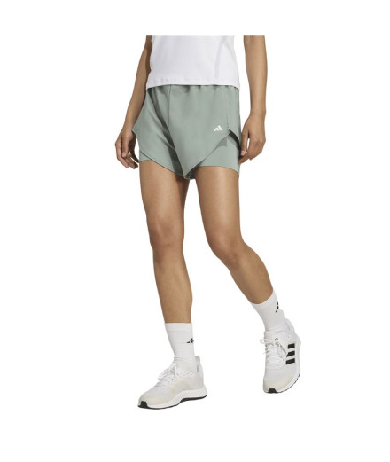 Pantalons de Fitness adidas Wtr D4T 2In1Sh Femme Vert 2