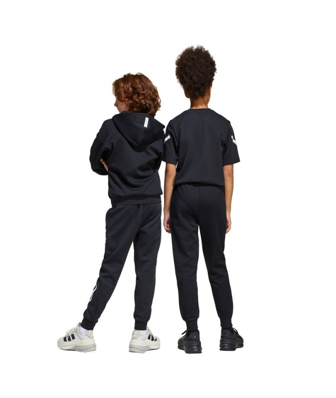 Pantalons adidas Z.N.E. Enfant Noir/Blanc