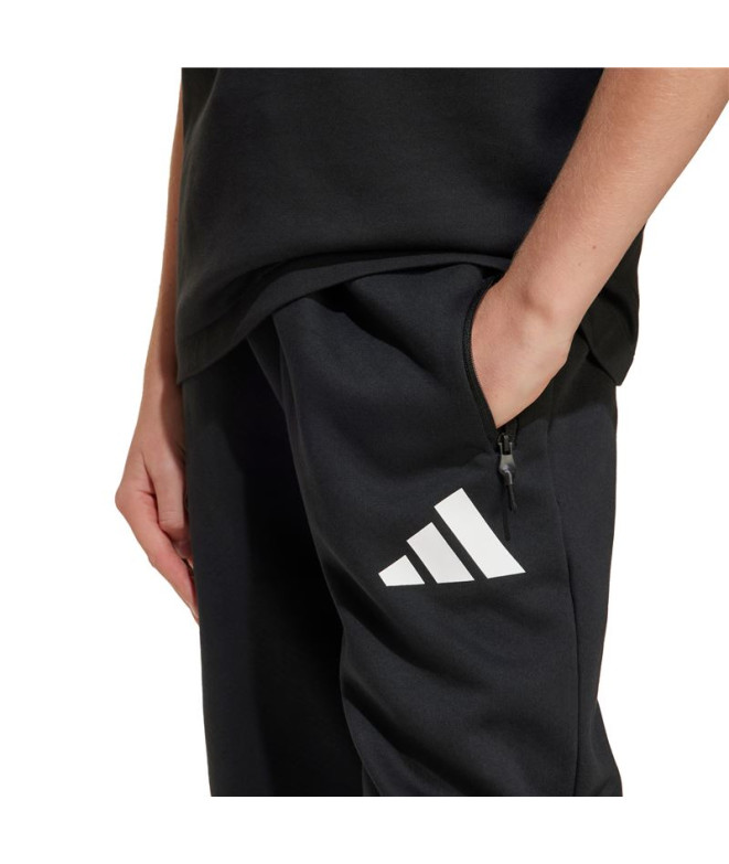 Pantalons adidas Z.N.E. Enfant Noir/Blanc