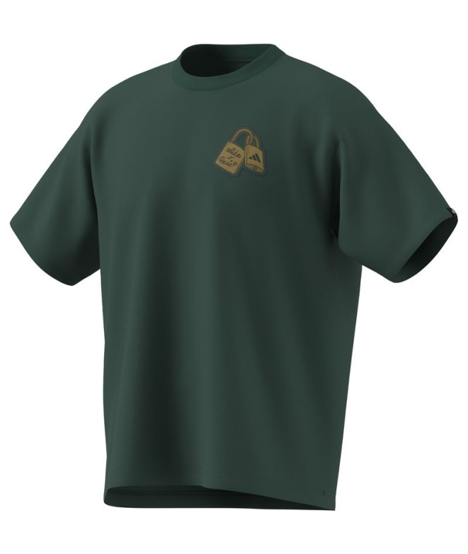 T-shirt adidas Pont Lock Vert Foncé
