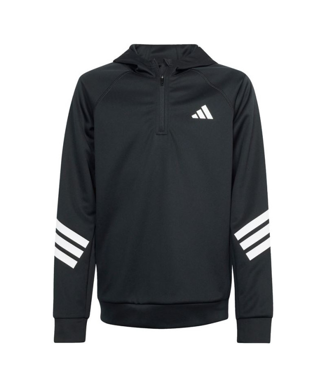Sweat de Fitness adidas Spr Hoodie Enfant Noir/Blanc