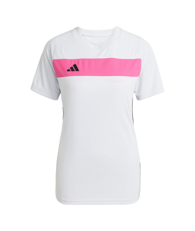 Camiseta de Futebol adidas Tiro Es Jsy Mulher Cinza