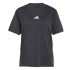 Camiseta adidas 3 Bandas Sj Mulher Preto/Branco