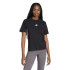 Camiseta adidas 3 Bandas Sj Mulher Preto/Branco