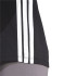Camiseta adidas 3 Bandas Sj Mulher Preto/Branco