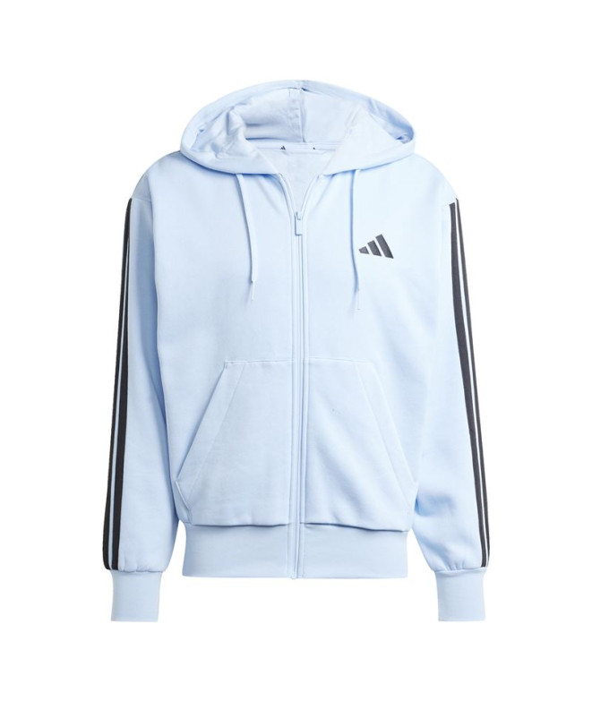 Sudadera adidas 3Bandas Fl Fz Hd Hombre Azul/Negro