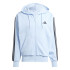 Moletom adidas 3Bandas Fl Fz Hd Homem Azul/Preto
