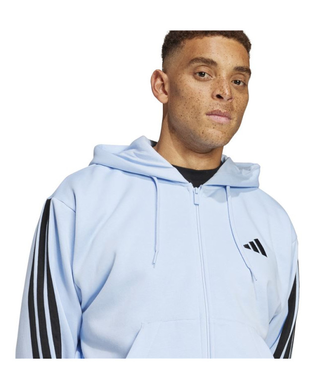 Sweat adidas 3Bandas Fl Fz Hd Homme Bleu/Noir