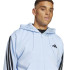 Moletom adidas 3Bandas Fl Fz Hd Homem Azul/Preto