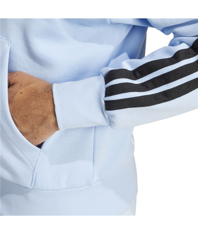 Sweat adidas 3Bandas Fl Fz Hd Homme Bleu/Noir