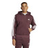 Moletom adidas 3Bandas Fl Fz Hd Homem Rubaur/Branco