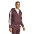 Moletom adidas 3Bandas Fl Fz Hd Homem Rubaur/Branco